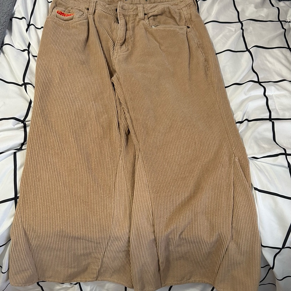 JNCO style wide leg custom up cycled corduroy empyre  pants